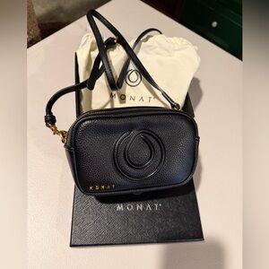 Monat black crossbody purse